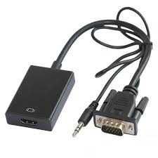Adaptor Convertor Cablu VGA la HDMI VGA Tata HDMI Mama VGA In HDMI Out