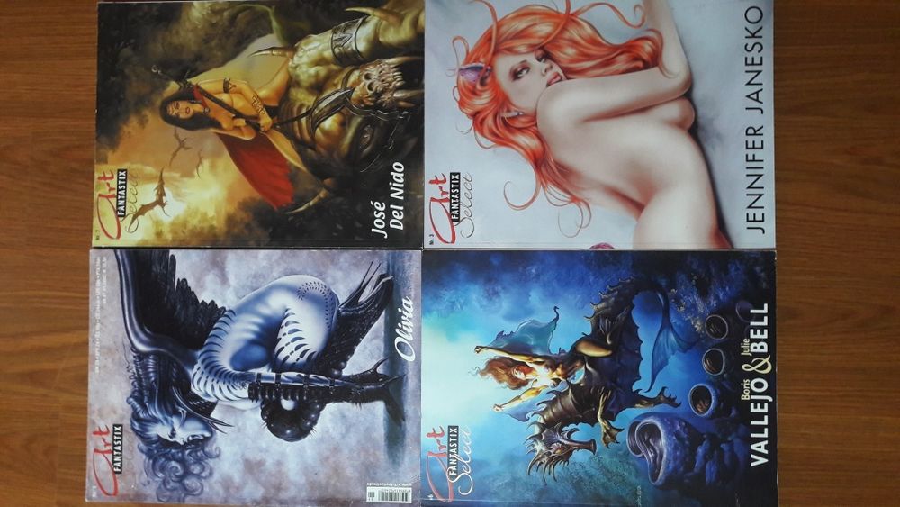 Reviste grafică și desen nud artistic Luis Royo , Boris Vallejo , Oliv