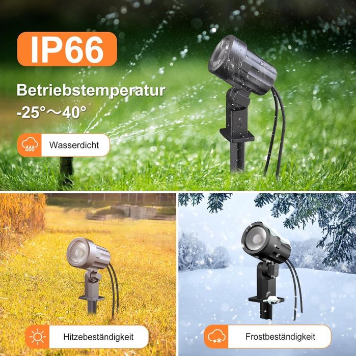 Lămpi solare MEIKEE, set de 6 bucăți pentru exterior, grădini