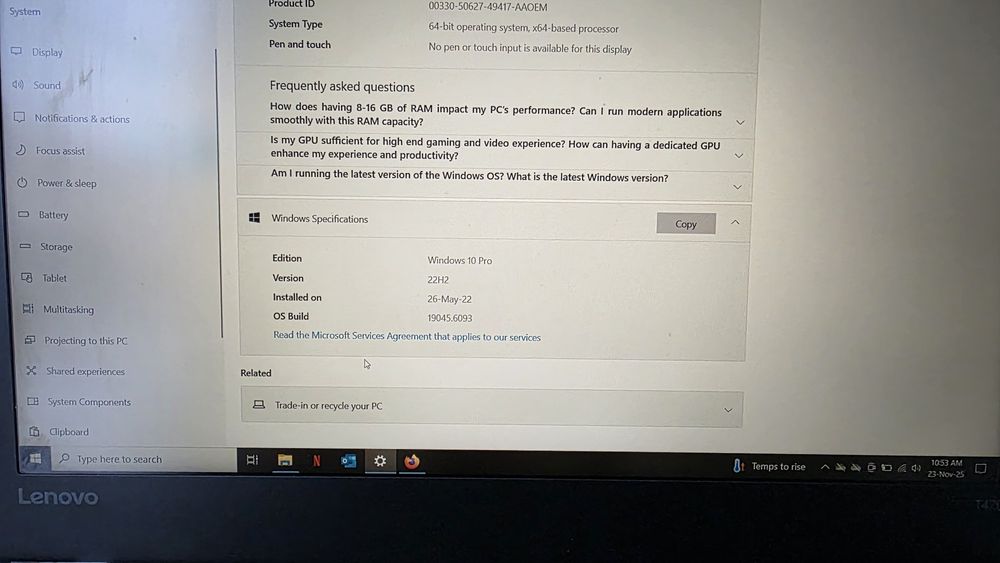 Lenovo T470 Intel Core i5