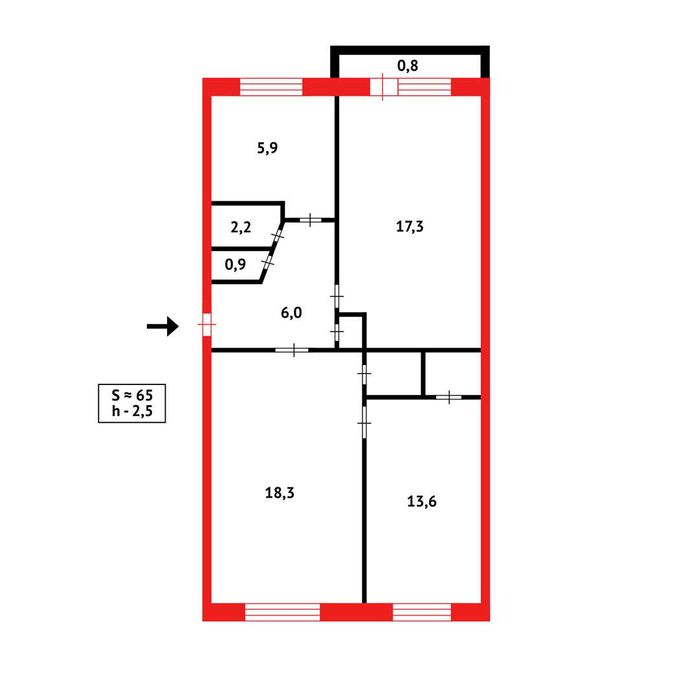 ПРОДАМ 3х комнатную квартиру район ВОСТОК/с мебелью и техникой