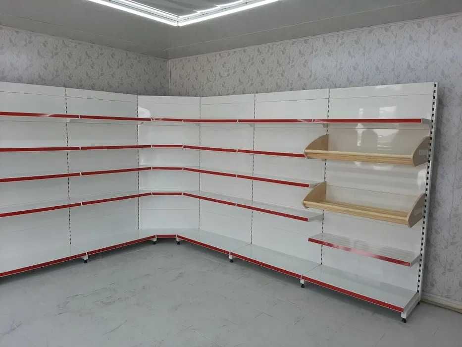 Торговое оборудование для магазина, полки, стеллажи витрины г. Шымкент