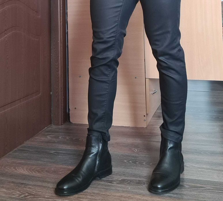 Ghete Chelsea din Piele-NOI