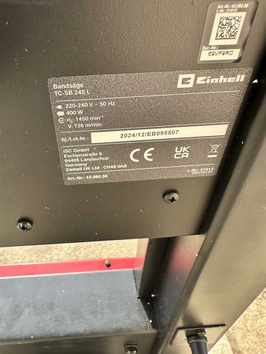 Fierastrau cu banda Einhell TC-SB 245 L