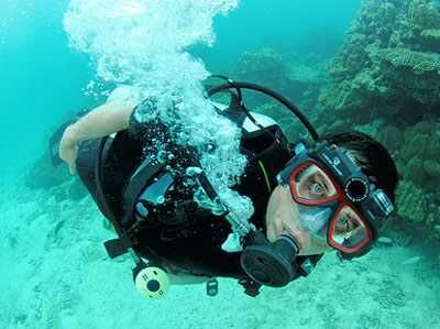 Подводная маска для сьемок