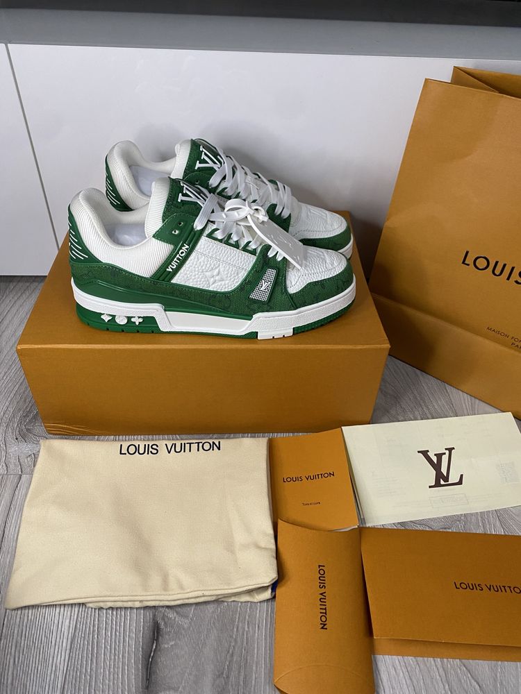 Adidasi Louis Vuitton Full BOX piele naturala 100%