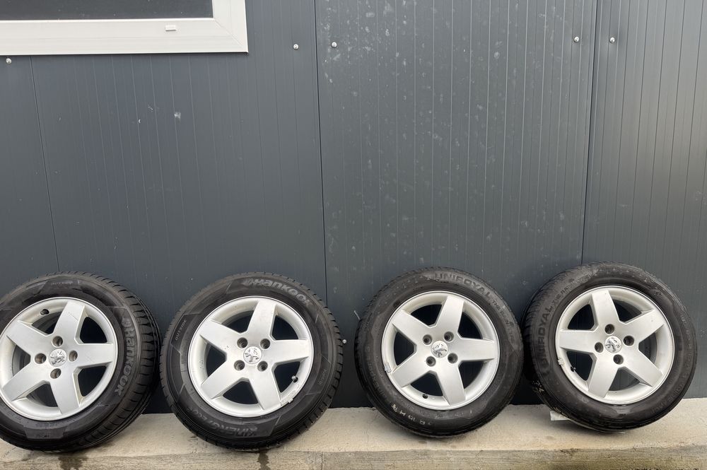 Jante Peugeot + anvelope 185 65 R15