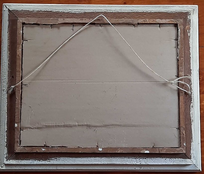 Картина на худ. Владимир Наумов/1897-1949/,"Квартал Бояна през зимата"