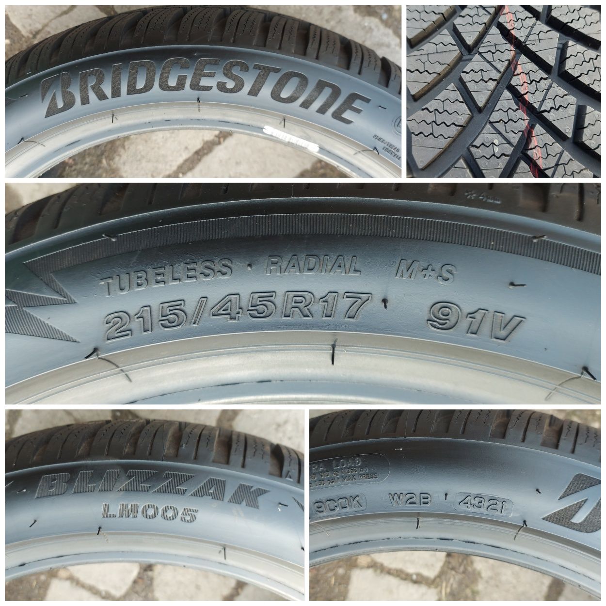 O bucată 215 45/50 R17 M+S iarnă - una Bridgestone Lassa