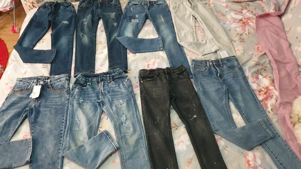 Lot blugi băiat 7-8 ani