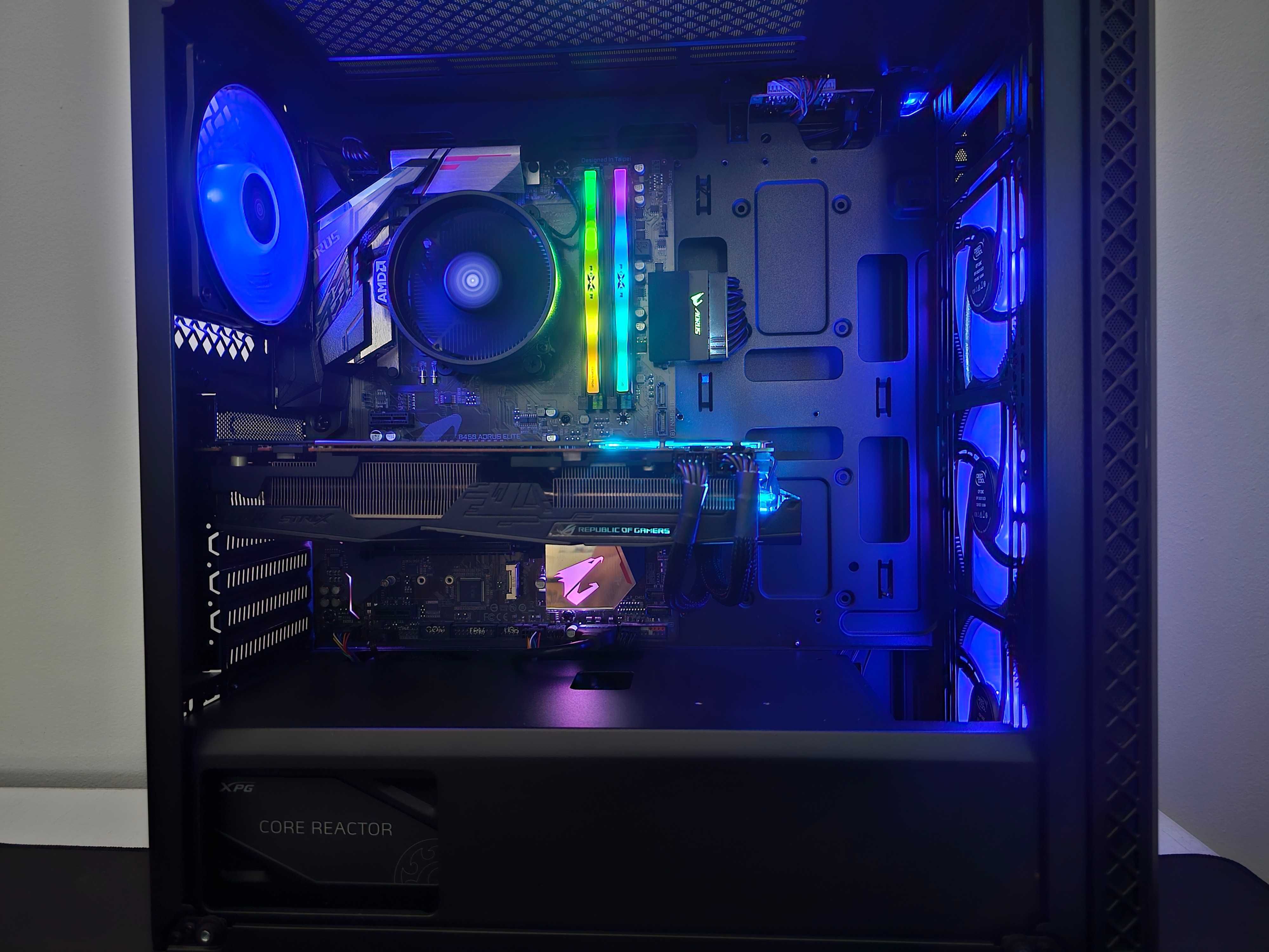 Гаранция! Геймърски компютър! GTX 1080TI, Ryzen 5 3600, 16GB RAM