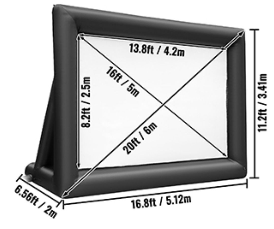 Огромен надуваем видео/кино екран