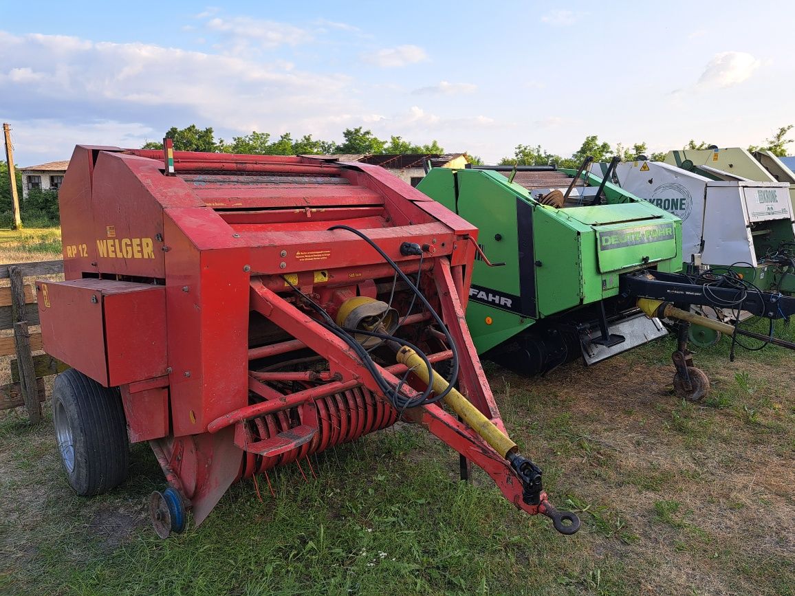 Presa de balotat rotunda Krone , Claas rollant , Welger