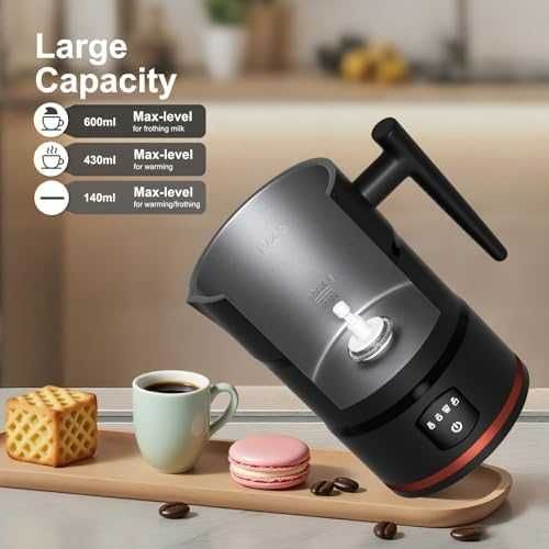 Нов Уред за разпенване затопляне на мляко Млечна пяна за секунди Кафе