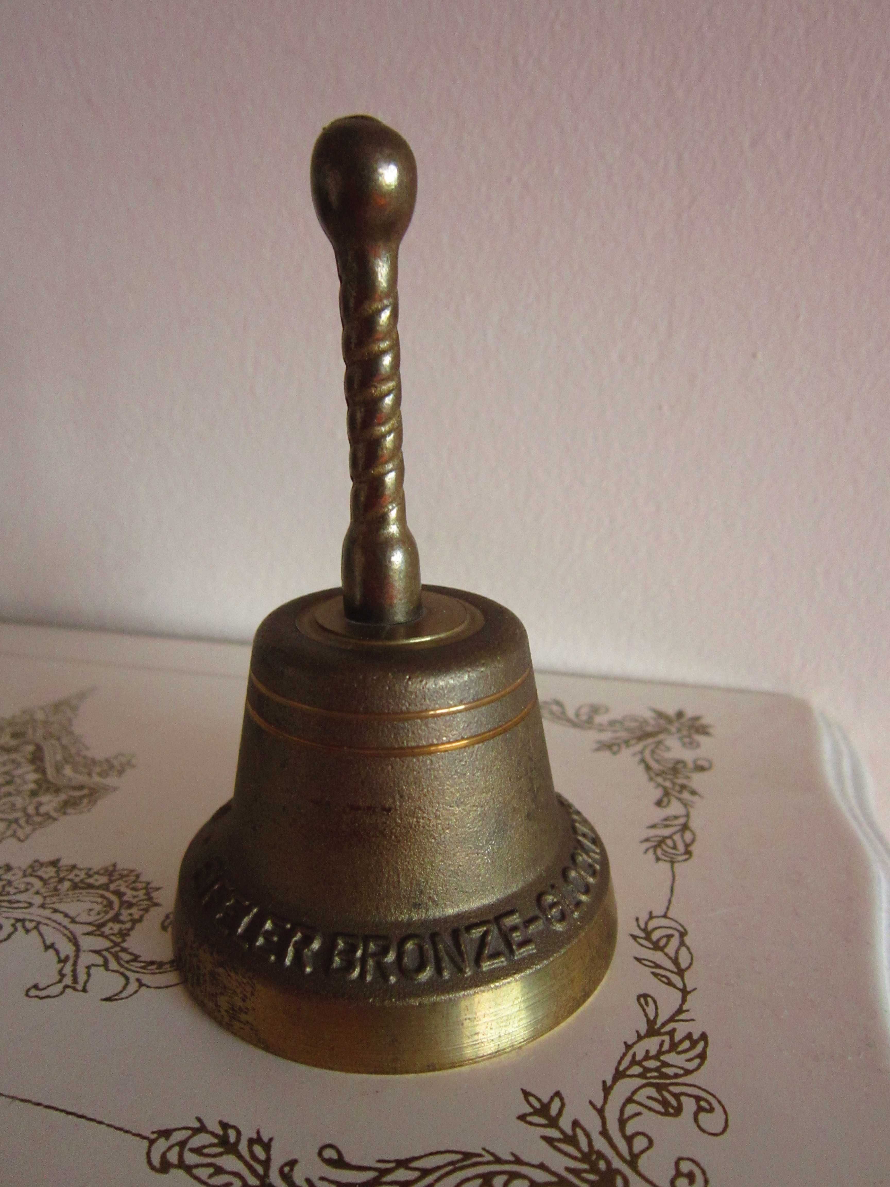 cadou rar Clopot vintage bronz turnatorie colectie Germania 1960