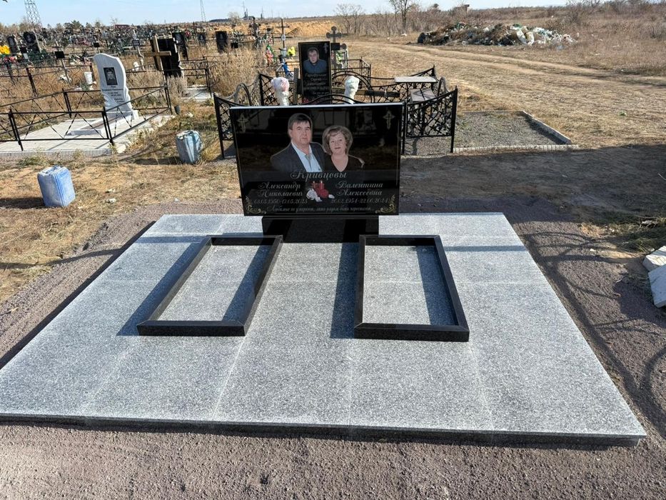Памятники Garant&Co и облагораживание могил Темиртау пр.Металлургов 26