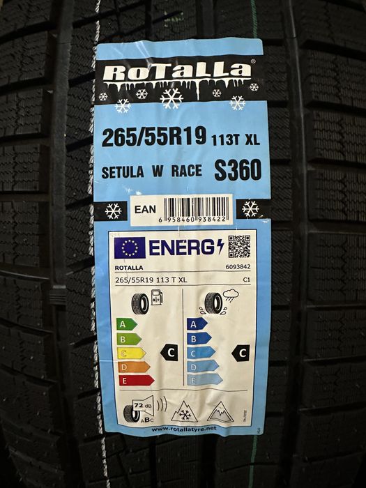 Нови Зимни Гуми ROTALLA SETULA W RACE S360 265/55R19 113T XL НОВ DOT
