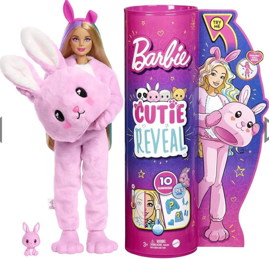 Кукла Барби Barbie супер изненада Зайче детски играчки