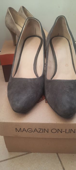 Pantofi stiletto piele naturala marimea 38