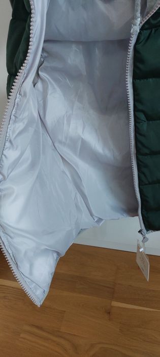 Vesta verde cu gluga detasabila - M
