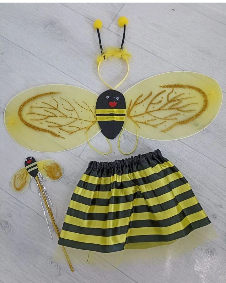 Костюм пчелы костюм божья коровка. Бантик. Бабочка. Шляпа. Юбка пачка