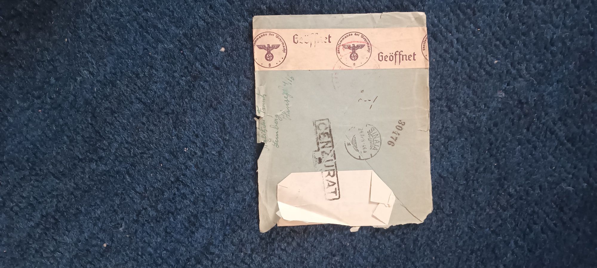 Document vechi, scrisoare din 1944