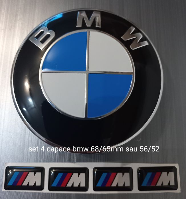 Set 4 capace si stikere M pentru jante aliaj - BMW