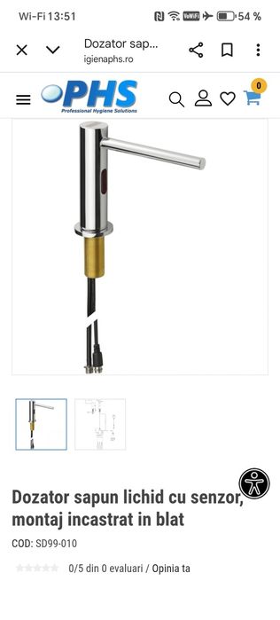 Dozator săpun lichid cu senzor franke