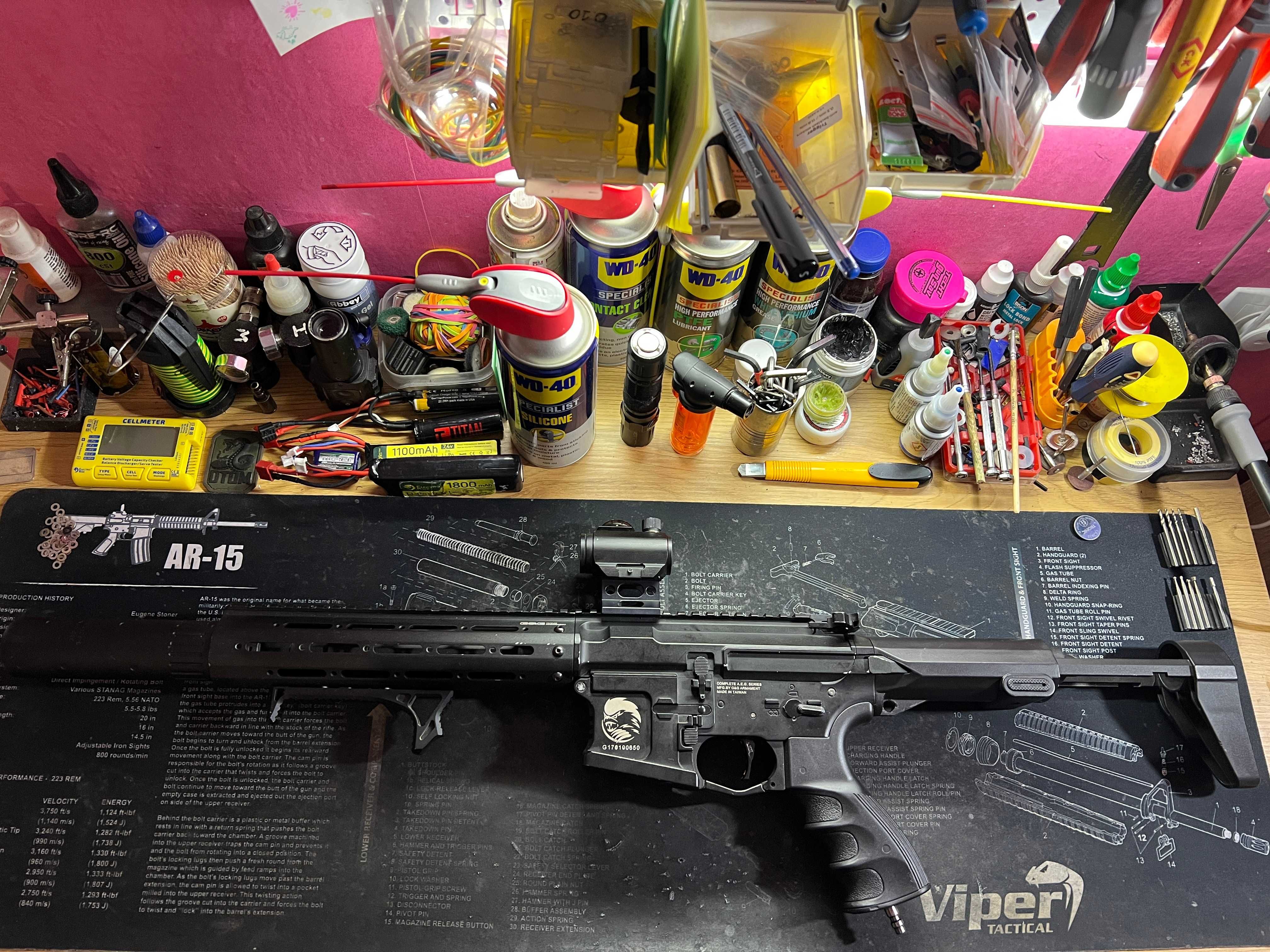 Еърсофт Реплика G&G PDW15 CQB "Honey Badger" HPA