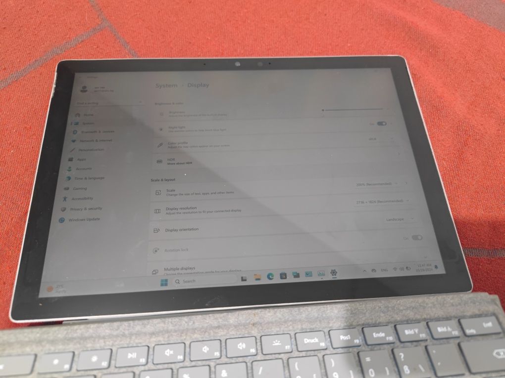 Microsoft surface pro 7
