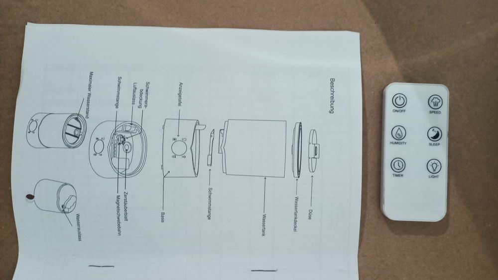 Umidificator Nou Cu Ultrasunete KNKA Cu Temporizator 4 L