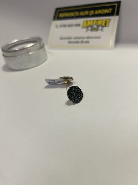 Cercei cu pietre negre (vl) star amanet