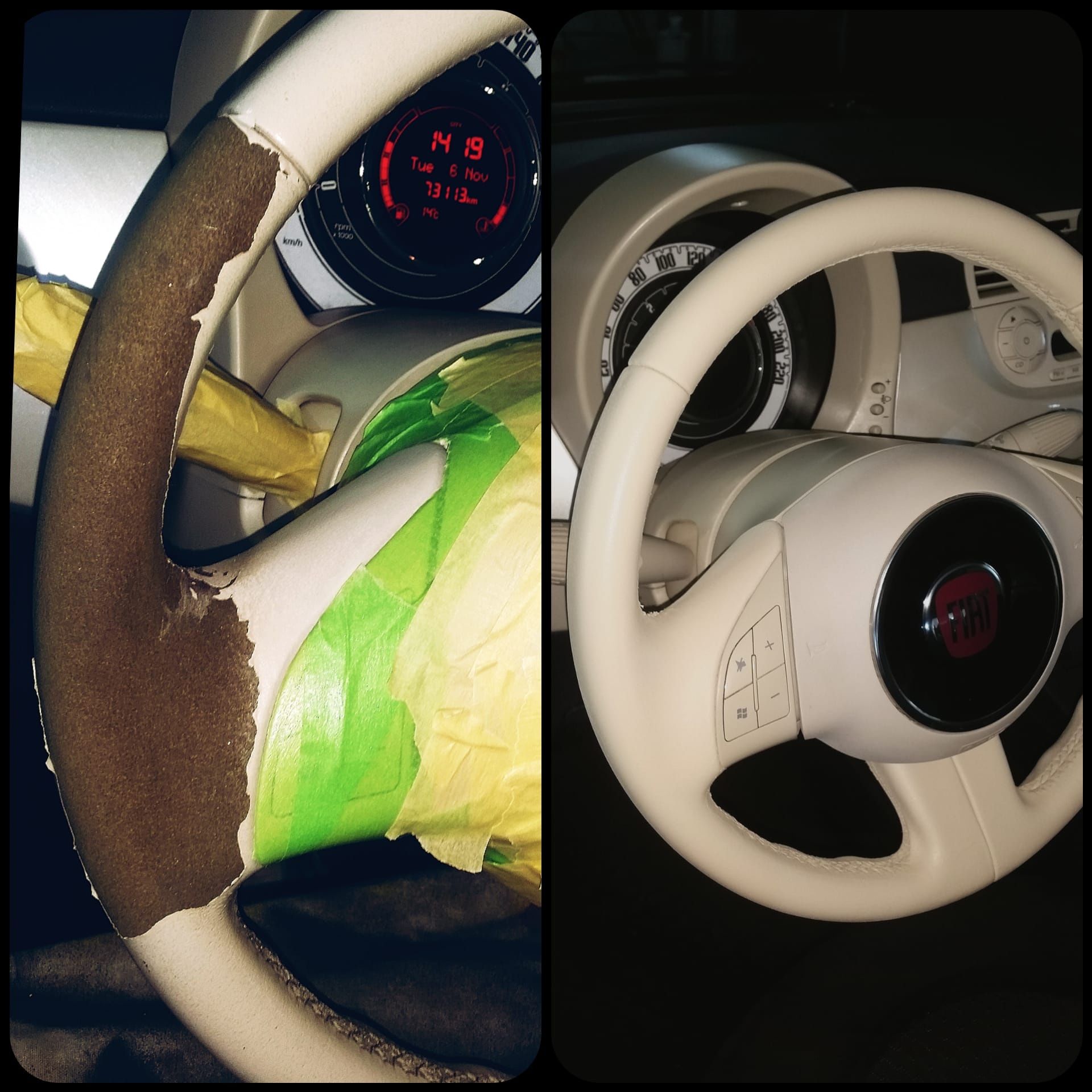 Reconditionare Interior Piele Auto prin Vopsire Scaune Volane Cotiere