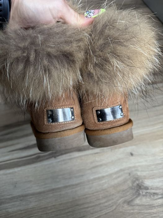 Страхотни кожени боти с естествен пух SDS ! 40 н