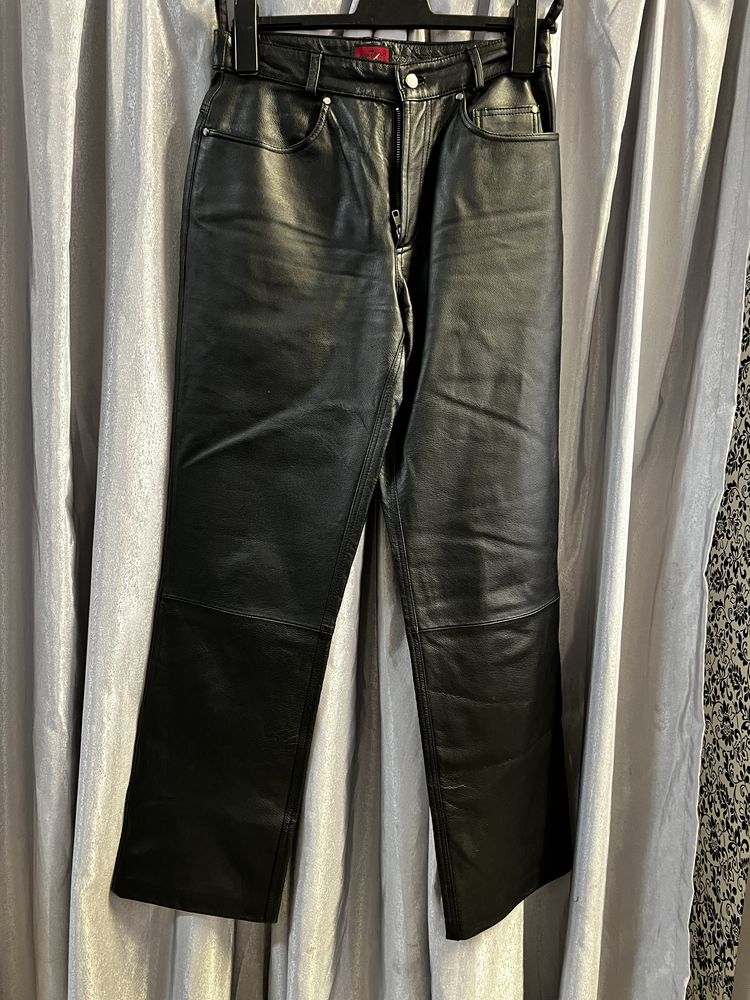 Pantaloni moto piele