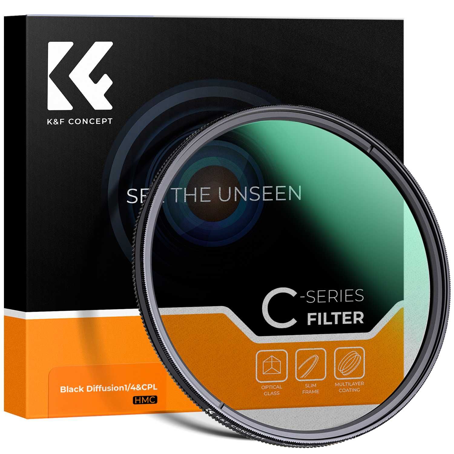 K&F Concept 2в1 CPL + Black Mist 1/4 филтър