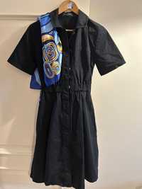 Платье сафари казахстанский дизайнер . Новое . Цвет черныц