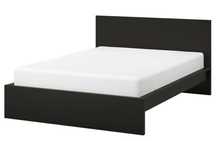 Pat IKEA Malm cu somiera 140 x 200