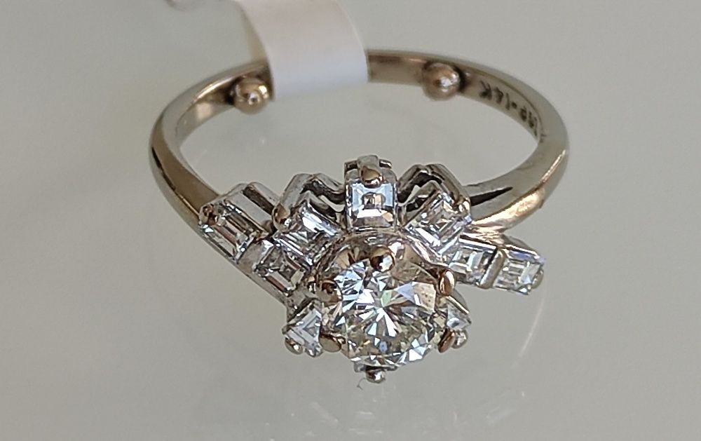 Inel logodna cu diamant 1.15ct aur 14k
