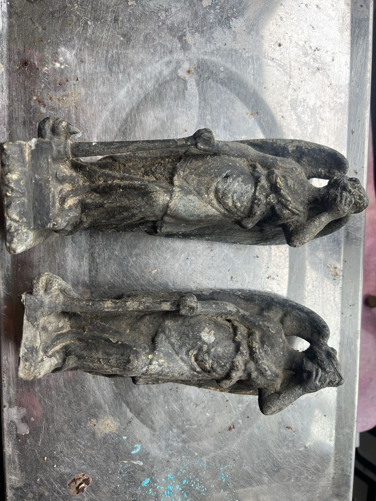 Statueta/statuieta inger bronz veche