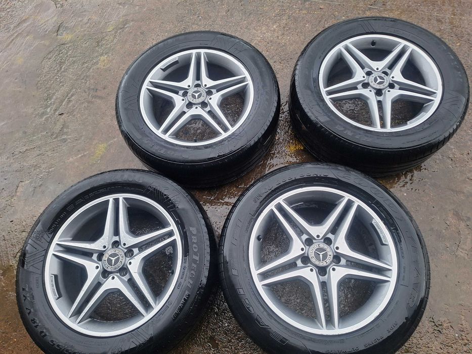 Set 4 jante Mercedes cu anvelope de vara 255/55R18