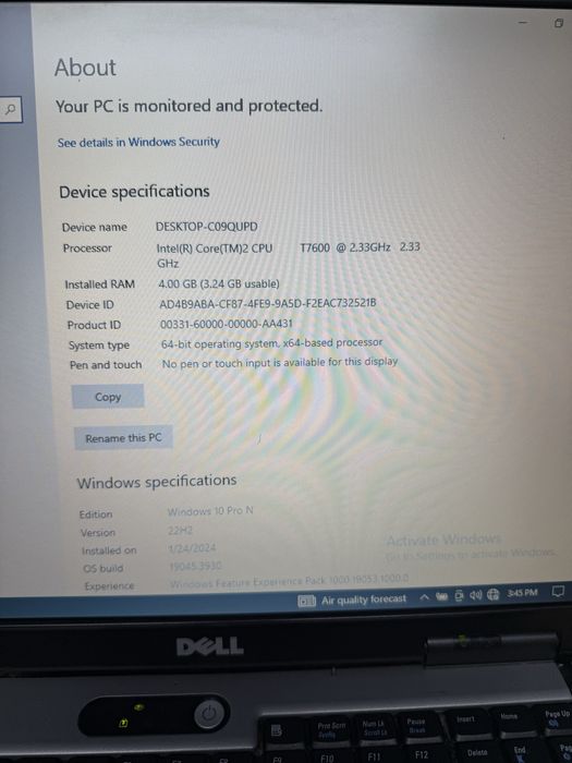 Laptop Dell Latitude D520