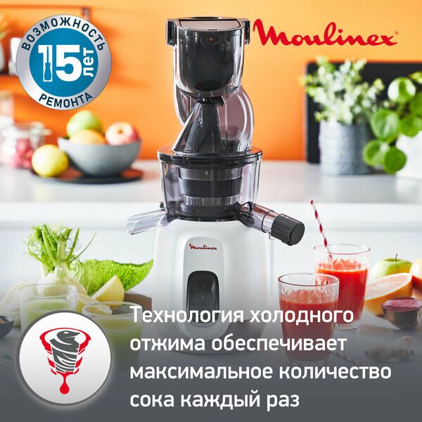 Соковыжималка шнековая Moulinex Ultra Juice ZU600110