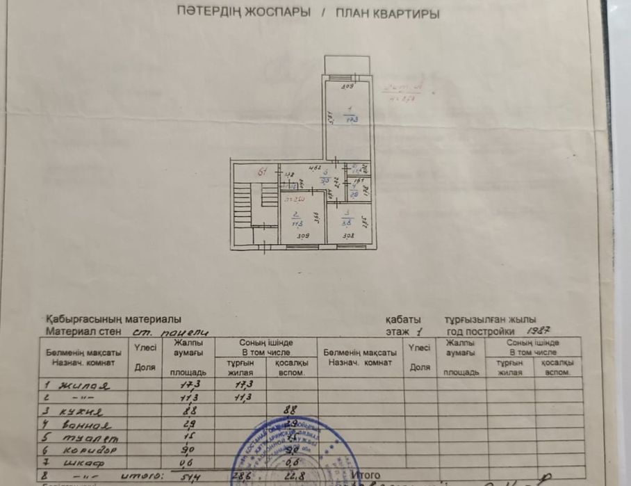 Продам двухкомнатную квартиру