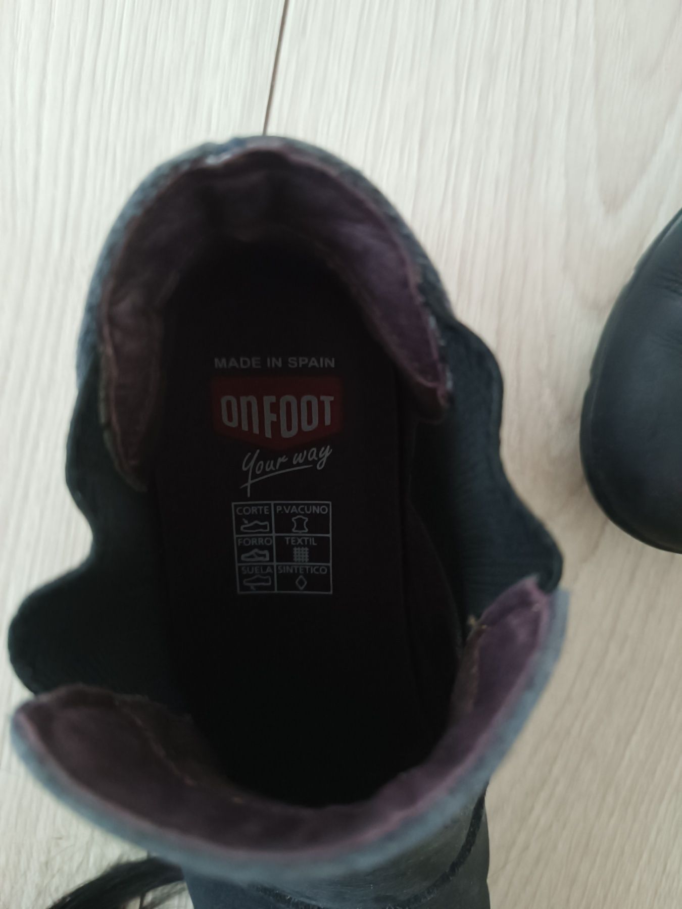 Дамски боти On foot естествена кожа 38 номер