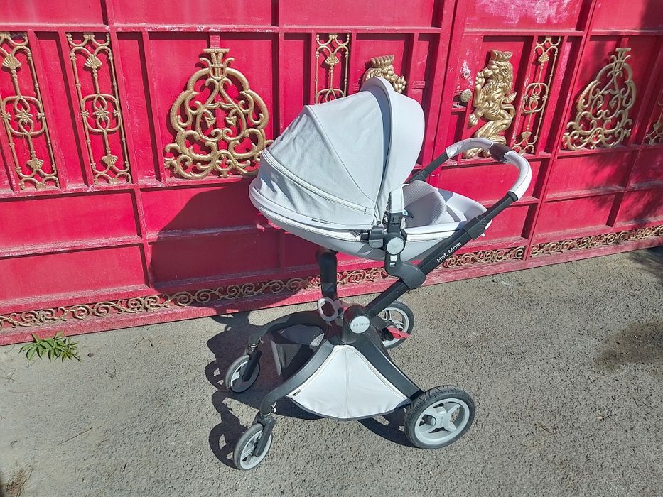 Коляска универсальная 2 в 1 Hot Mom F22 S-G, серый