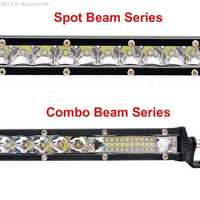 Led Bar 90w SLIM 9D Lumina Spot Si Flood, Alimentre 12-24v, Lungime 52