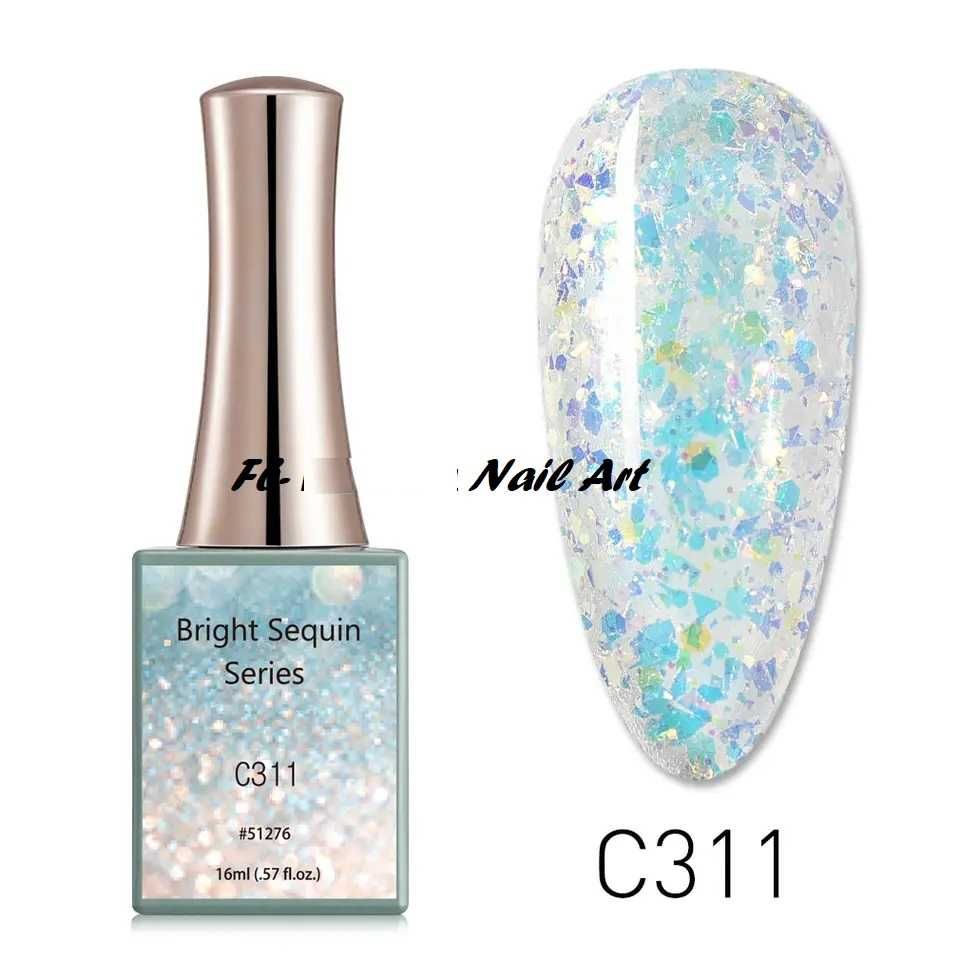 16ml CANNI Bright Sequin Series гел лак -16мл