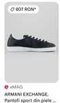 Pantofi sport ARMANI EXCHANGE din piele, mărimea 40