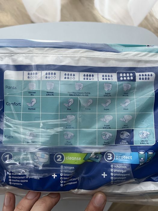 Scutece pentru adulti - Tena Felx ProSkin, marimea L, 83-120cm, 22 buc